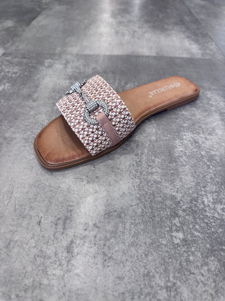 Estelle woven slip on sandal