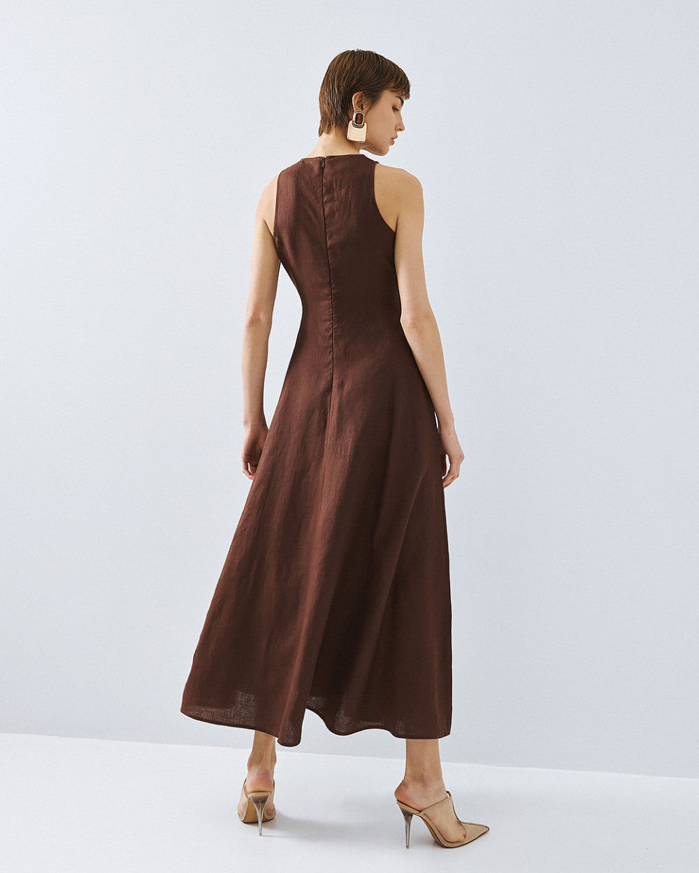 Access fashion 3360 Flared sleeveless dress