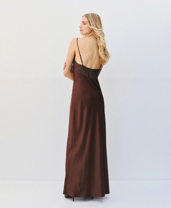 Access fashion 3337 Sequin satin maxi
