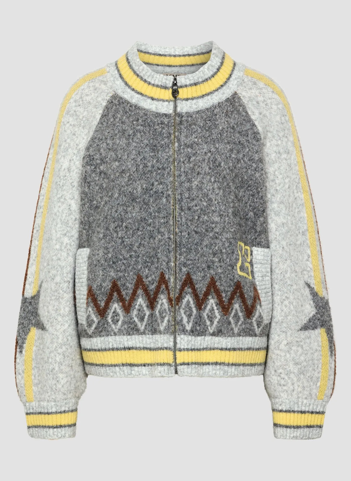 LCMT 623527 Cropped zip cardigan