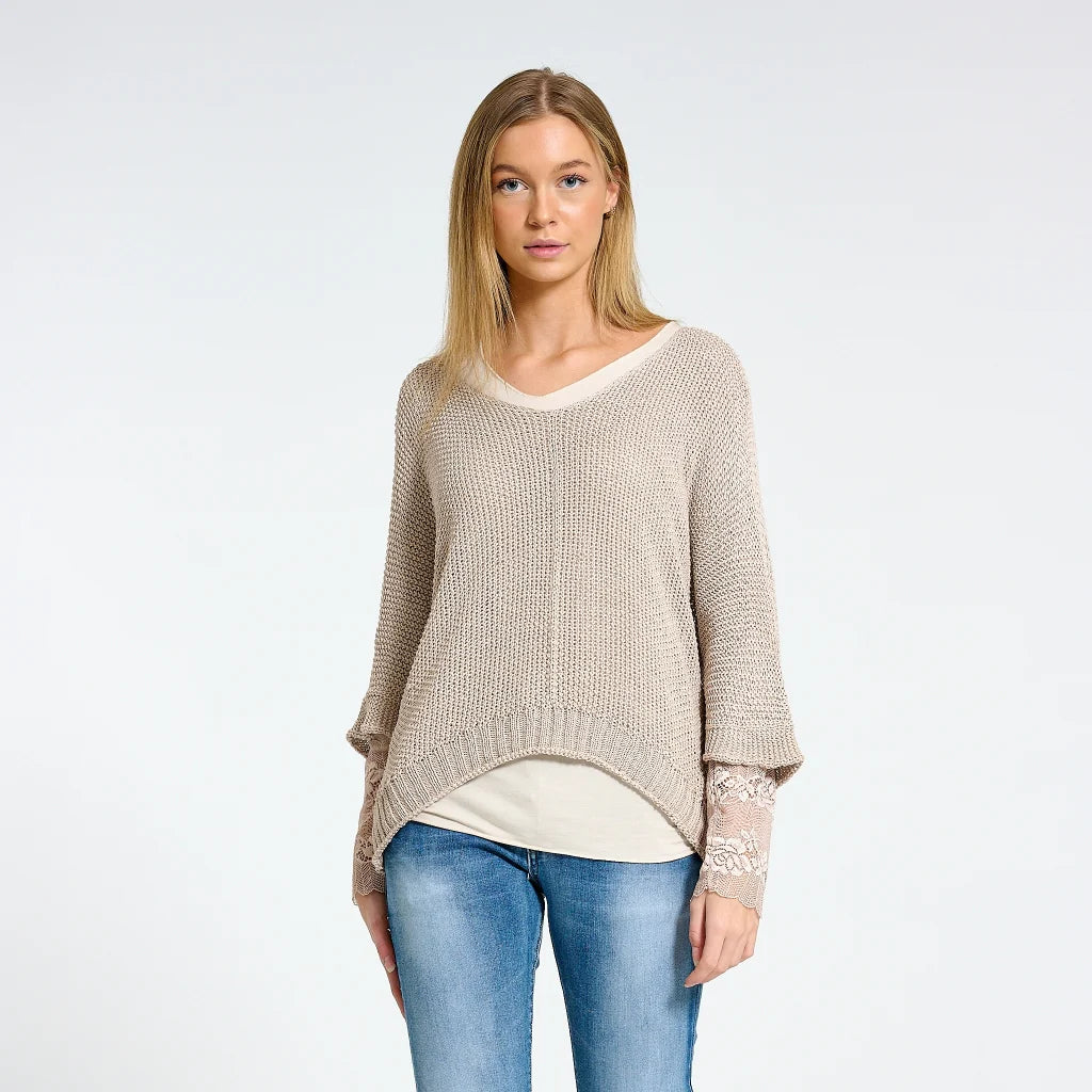Marta 7010 open weave jumper