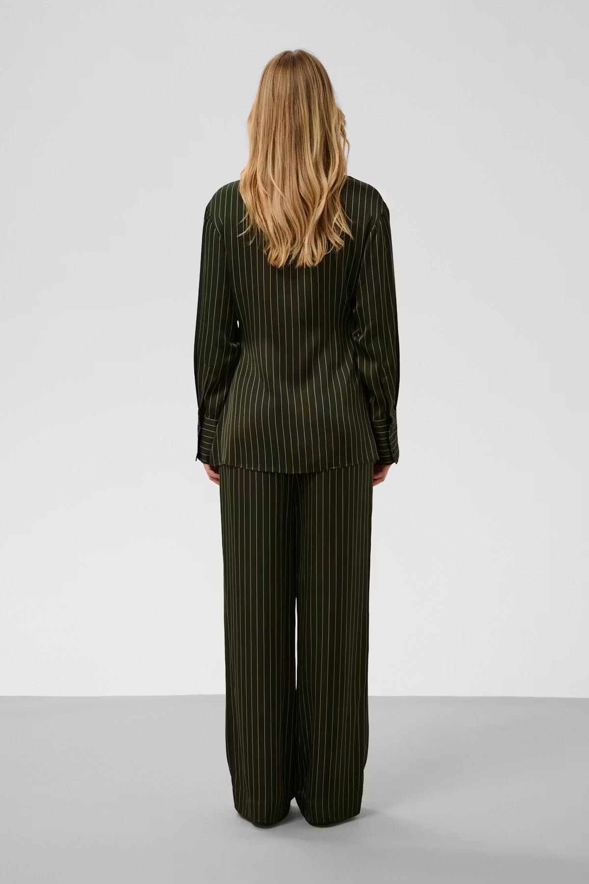 Soaked in luxury. SLCinna Trousers. Roisin Stripe / Green