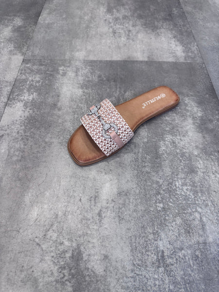 Estelle woven slip on sandal