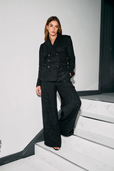 Access Fashion 5031 Pleated wide-leg pants