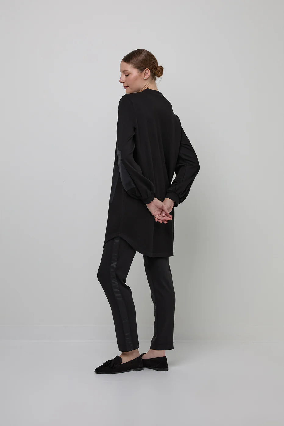 UCHUU Contrast Panel sweatshirt Dress 707