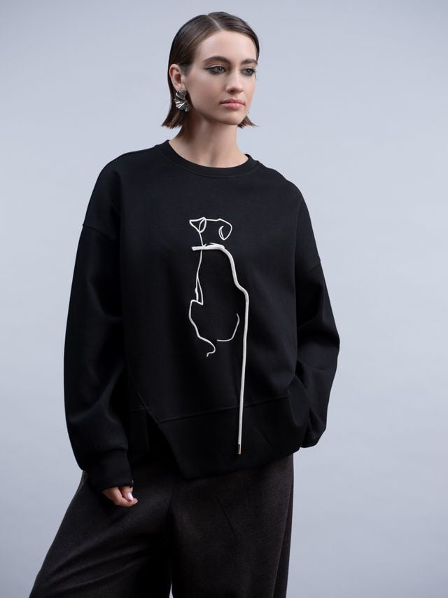 HAAKO Sweatshirt H2002 Black