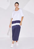 NAYA NAS24360 Jersey Top with Contrast Panel