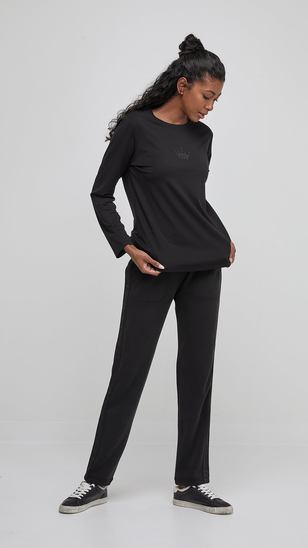 UCHUU 309 Long sleeve crown t-shirt