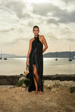 Sundress CAPRI DRESS Gold PalmTrees