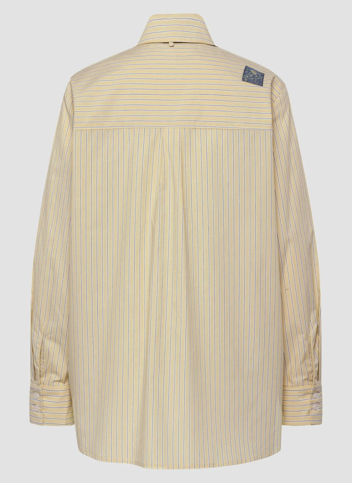 LCMT 623102 lemon pinstripe shirt