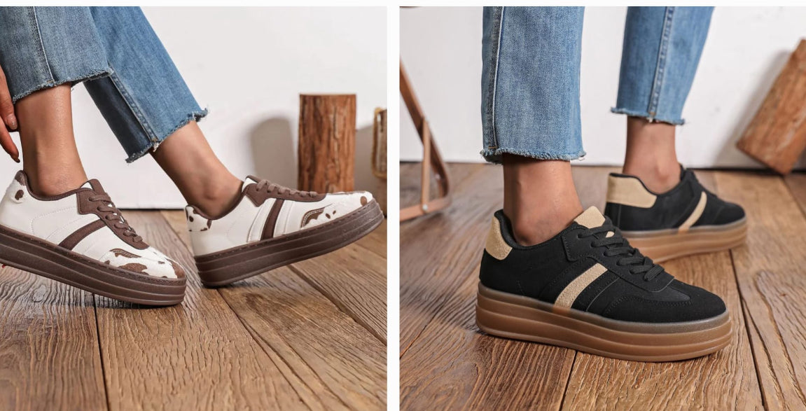 Pam platform trainer Cow print