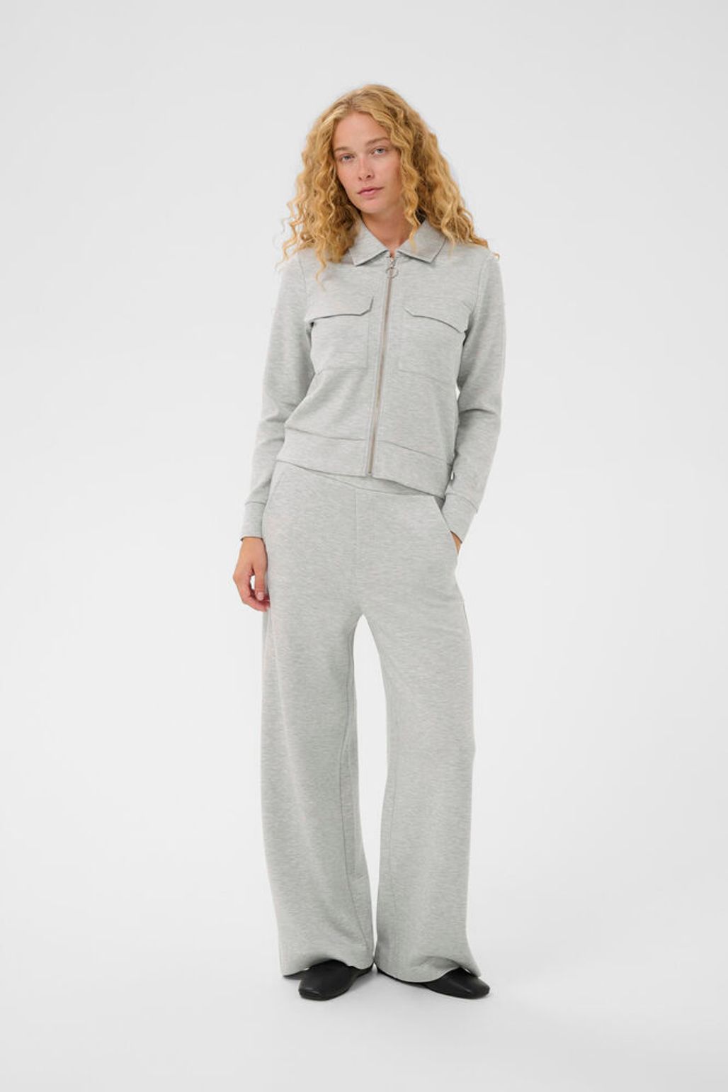 Inwear BecaIW Melange Cardigan Granite