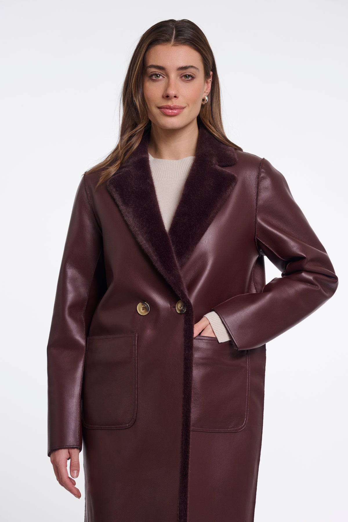 Rino & Pelle IVON REVERSIBLE DOUBLE BREASTED COAT
