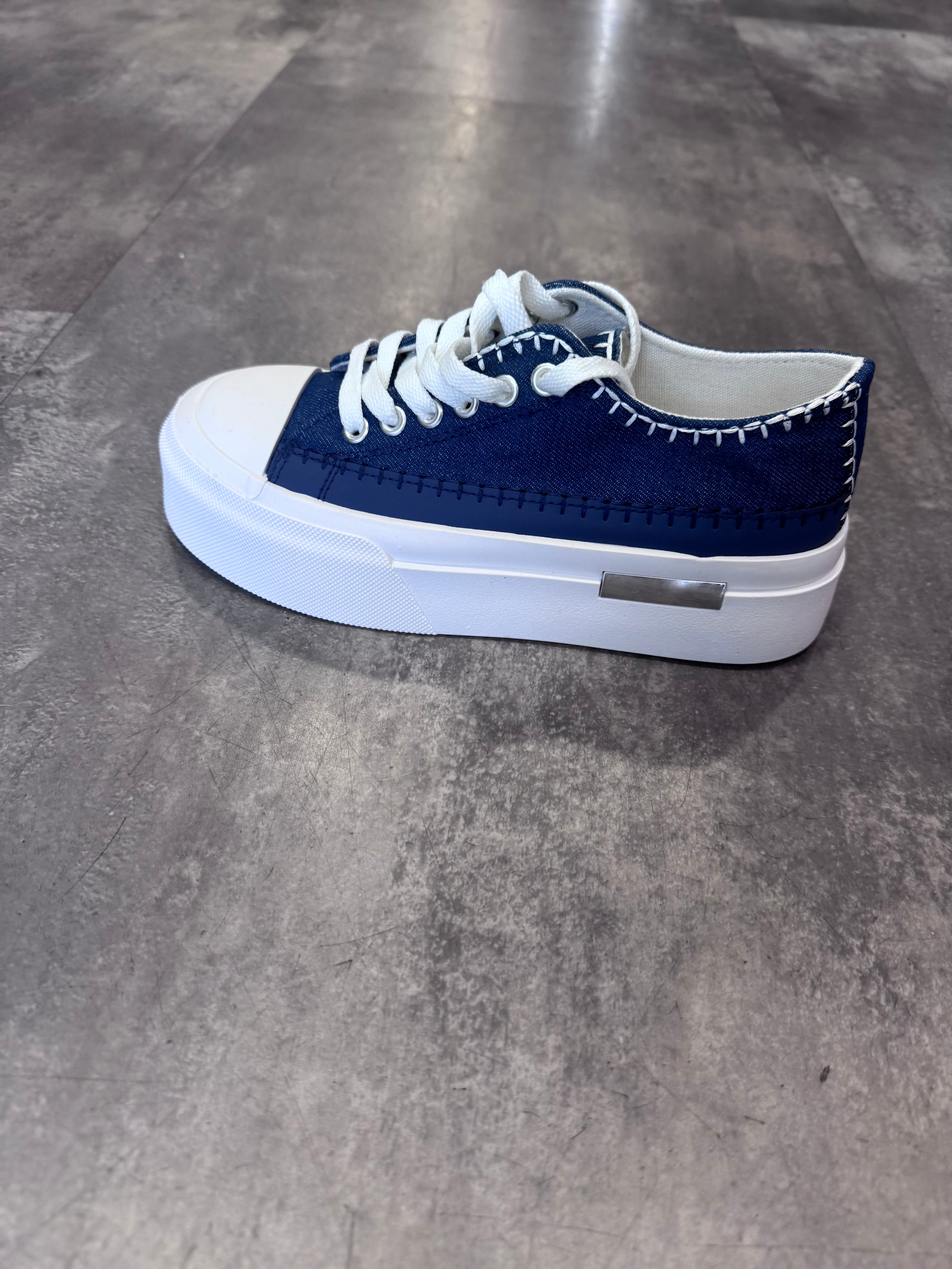 Jean platform plimsole