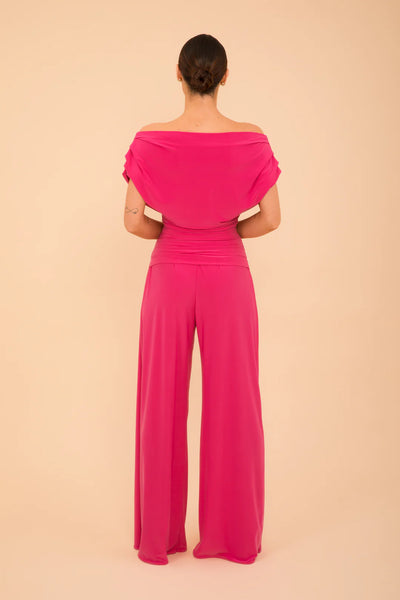 ATOM LABEL carbon jumpsuit Hot Pink