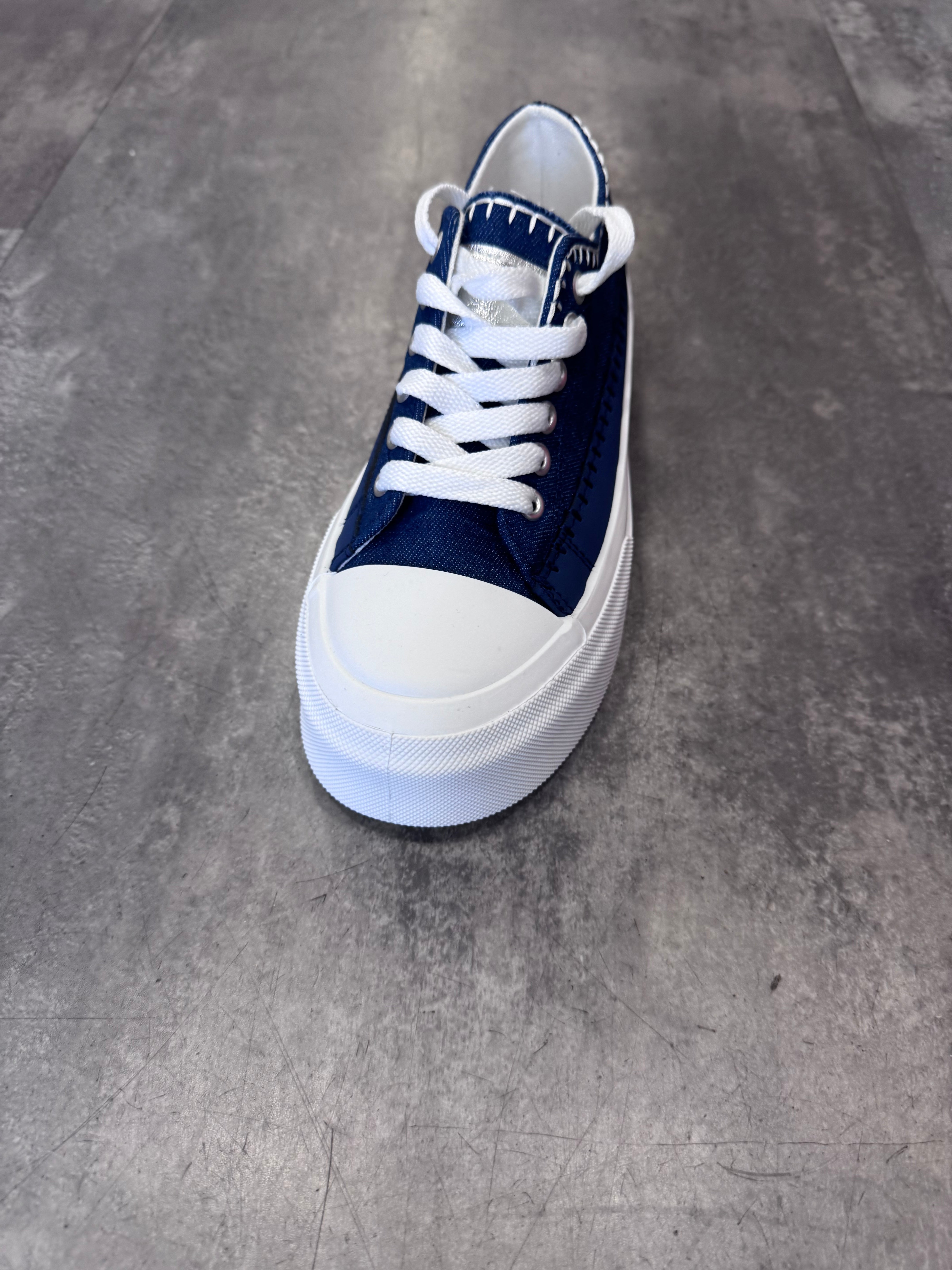 Jean platform plimsole