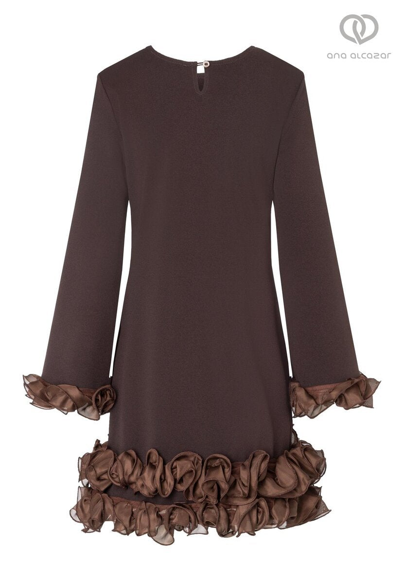 ana alcazar 42193 Brown 3D floral