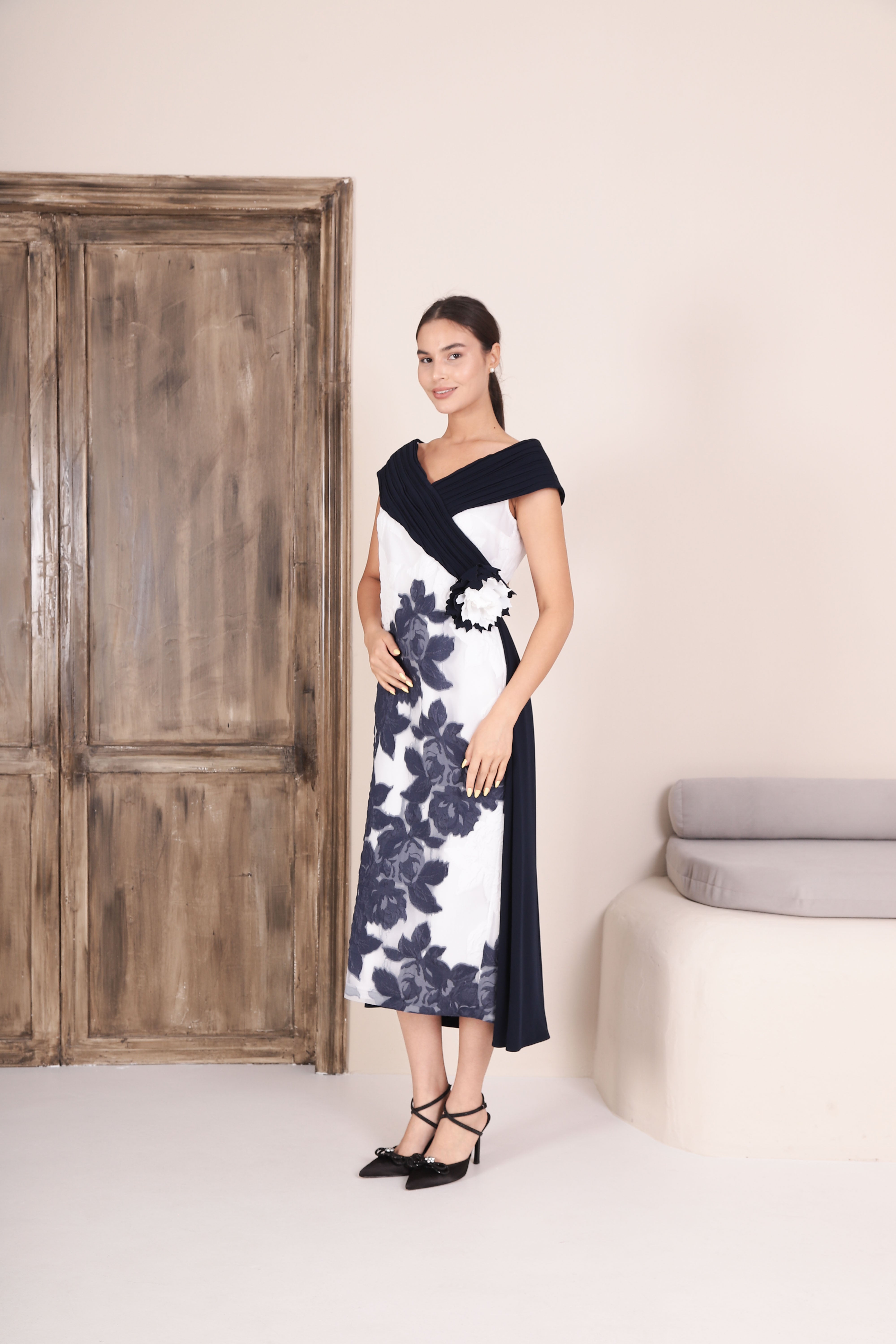 Lizabella-26SS-2348-02 NAVY dress