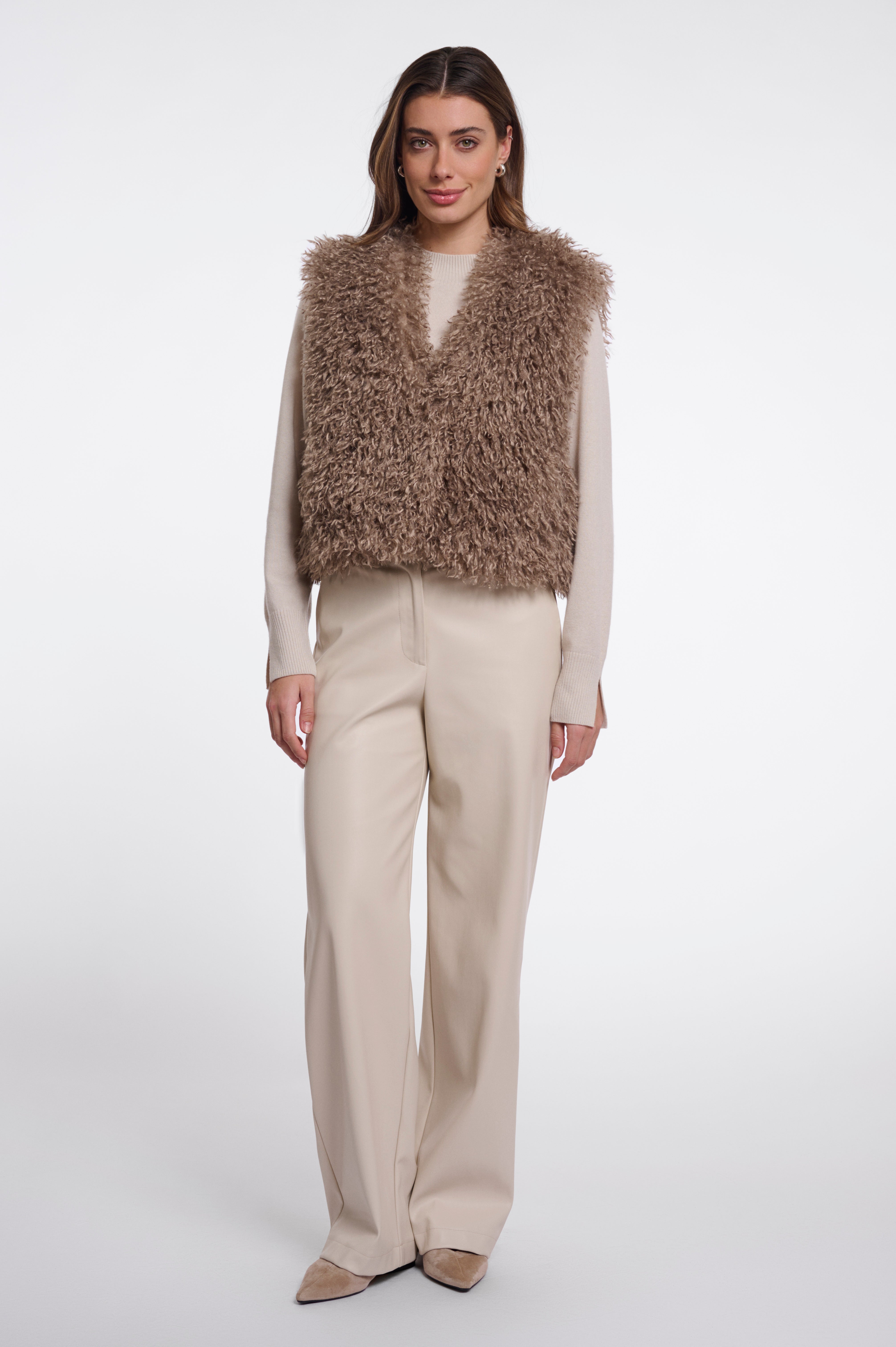 SENSY WAISTCOAT - MOCHA LATTE