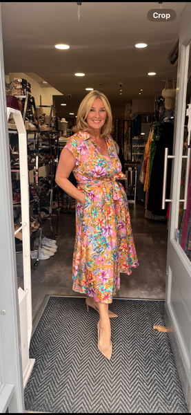 Arggido 46665 dress with tie belt