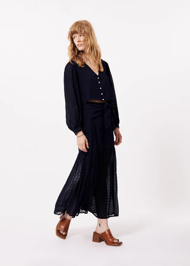 FRNCH CIRA NAVY SKIRT