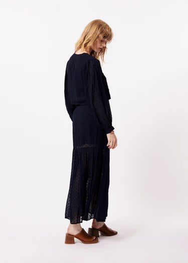 FRNCH CIRA NAVY SKIRT
