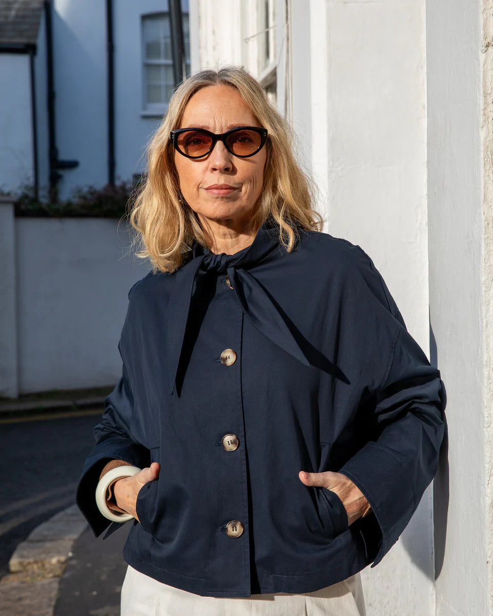 Chalk Tyla jacket. One size. Navy