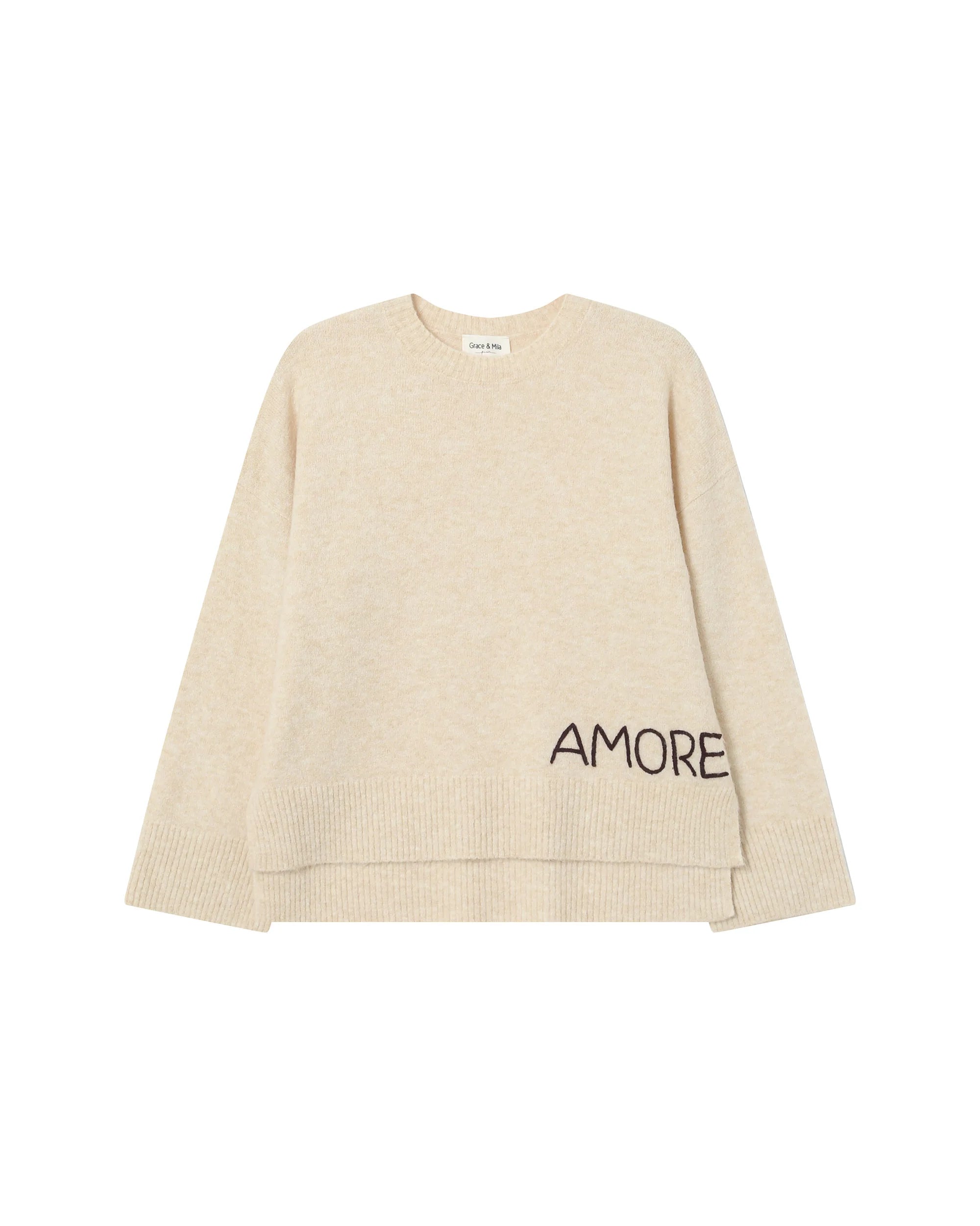 Grace & Mila Saints chocolate sweater
