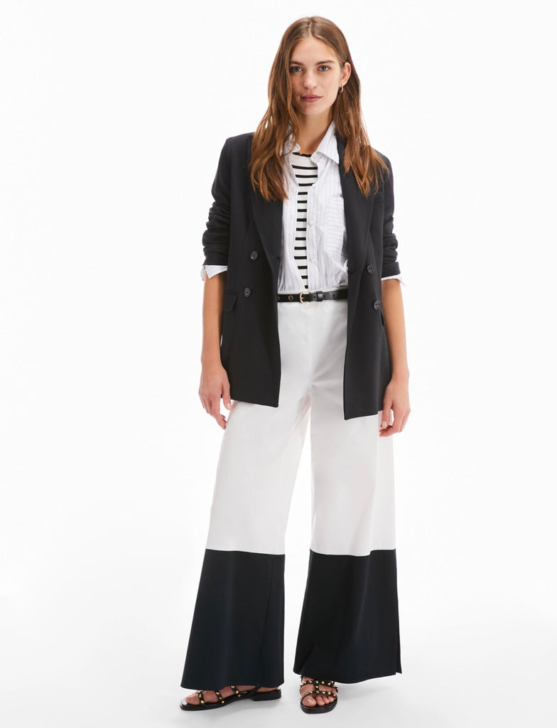 PENNYBLACK Huesca wide fit cotton satin pant