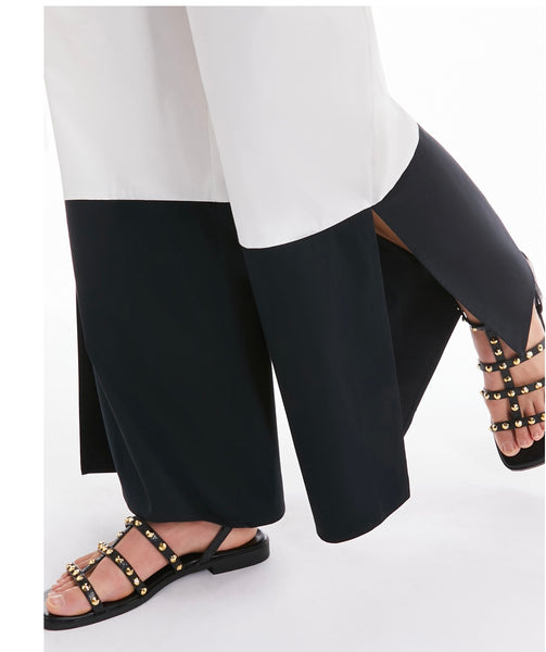 PENNYBLACK Huesca wide fit cotton satin pant