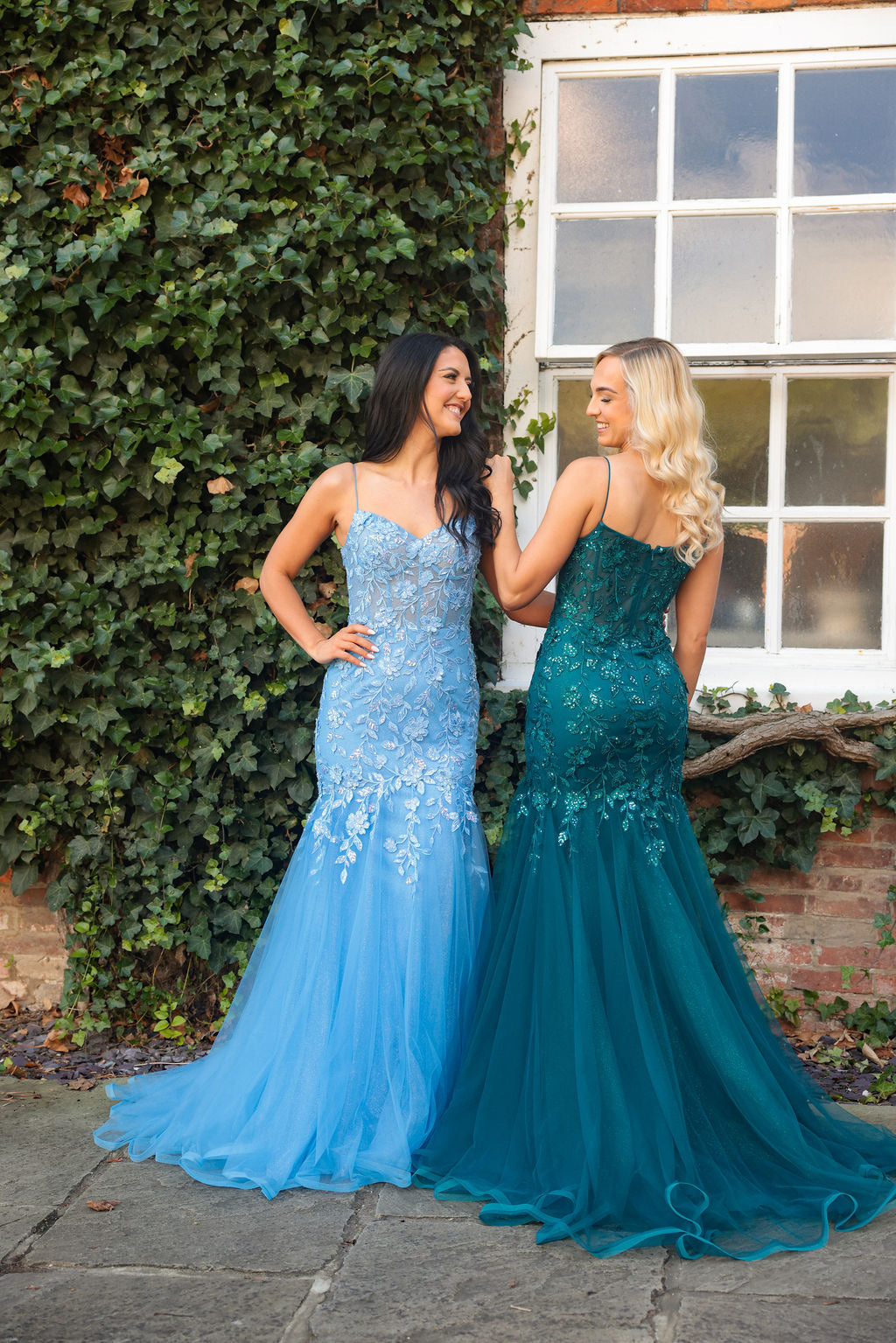 Hermione 1136 Teal Sequin Lace Fishtail dress – revolve store