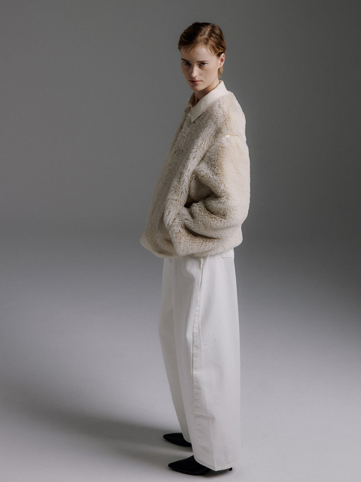 MOLLIOLLI MILOS Faux Fur Panel Jacket