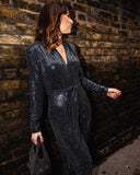 LIBBY LOVES  Taylor jumpsuit gunmetal