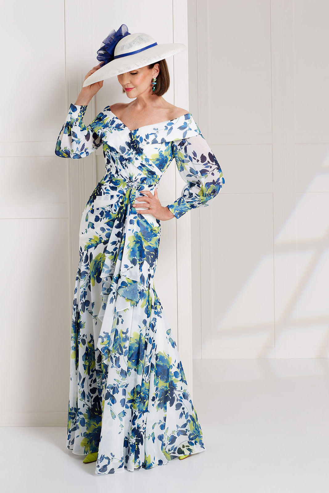 John Charles 29145 Chiffon Maxi dress