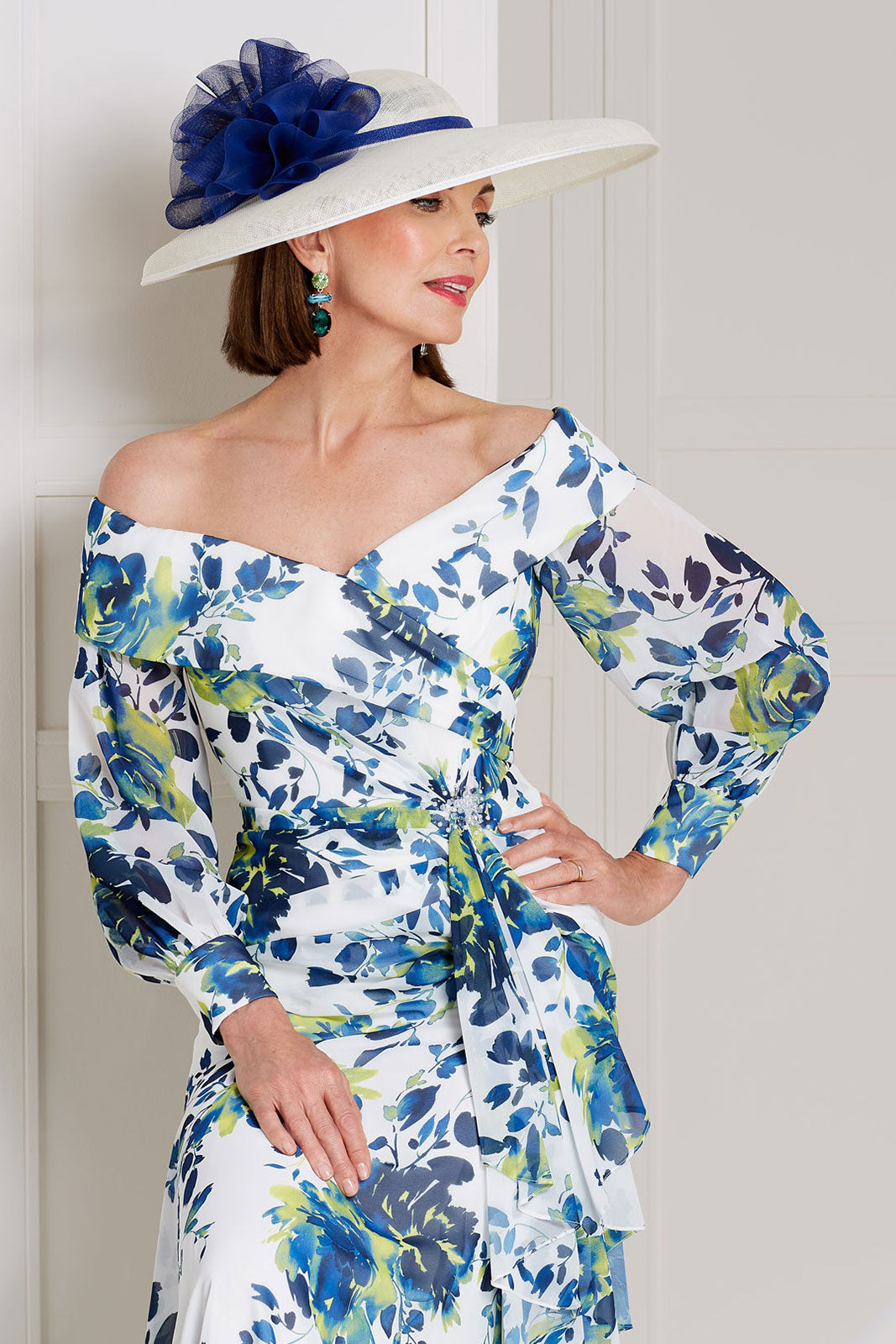 John Charles 29145 Chiffon Maxi dress