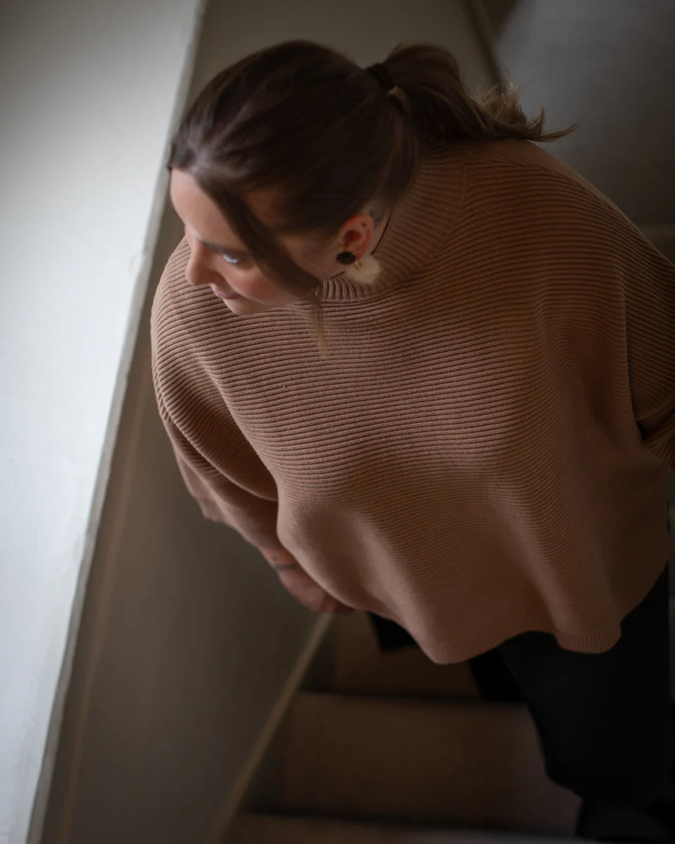 CHALK VICKI JUMPER | DARK TAN