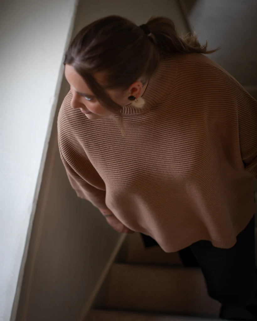 CHALK VICKI JUMPER | DARK TAN