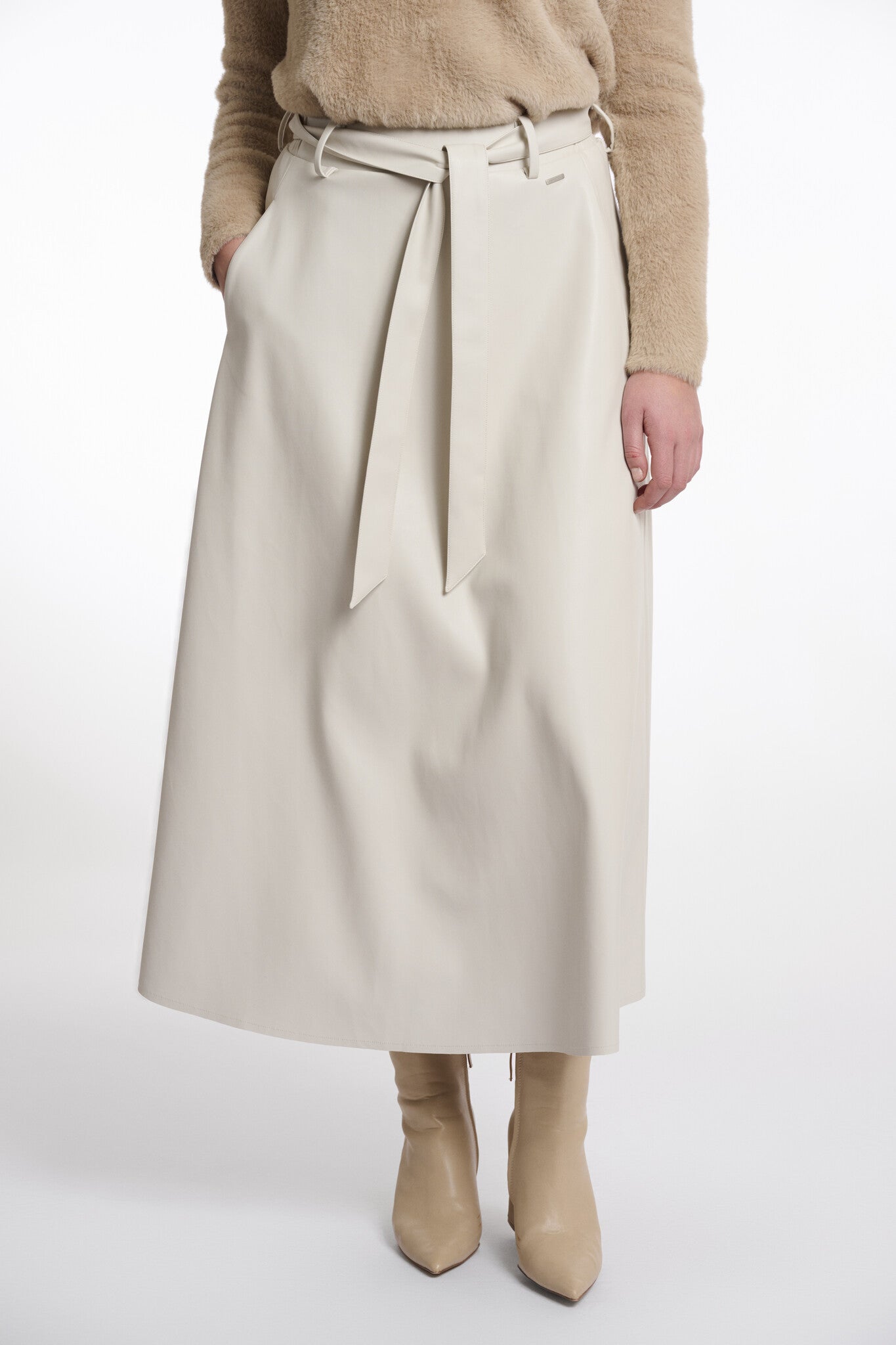 Rino & Pelle Chelsea faux leather skirt birch