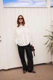Soaked in Luxury SLJoa Bow Shirt