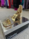 Kelsi Party-882 Gold Block Heel