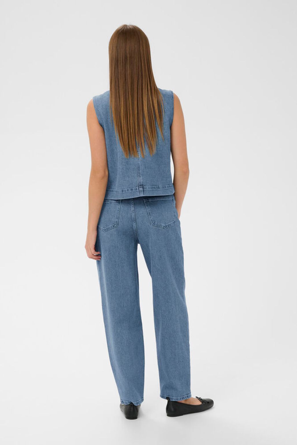 Soaked in Luxury SLRiatina Barrel Jeans Mblue