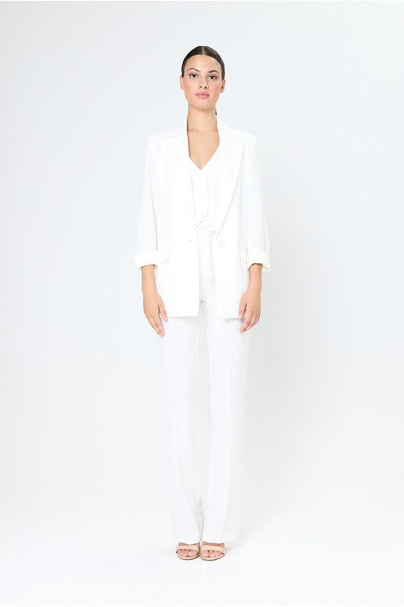 Arggido Fitted waistcoat-White