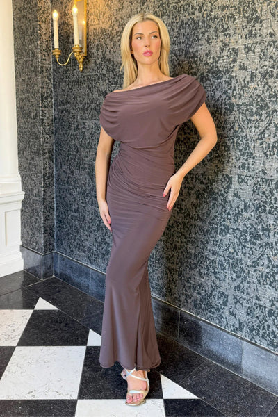 ATOM LABEL Platinum Gown CHOCOLATE