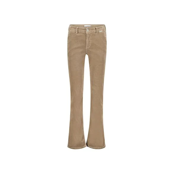 Red button Bibette corduroy taupe