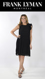 Frank lyman 239817U black pleated short dress