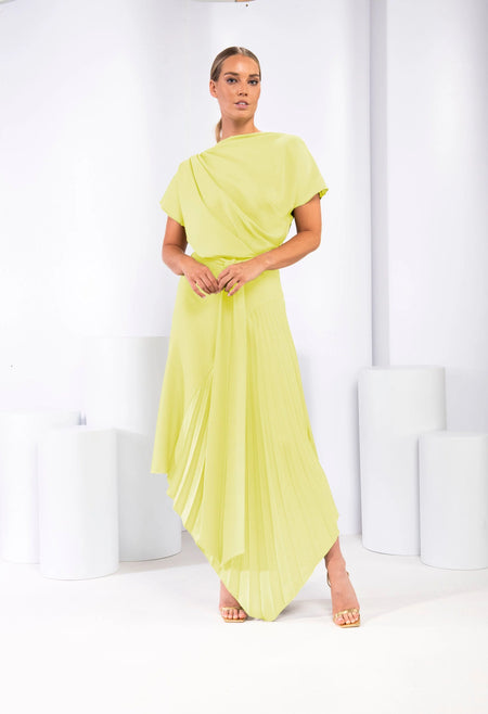 KEVAN JON KYOTO FLO PINK DELAUNEY SCUBA KNEE LENGTH DRESS