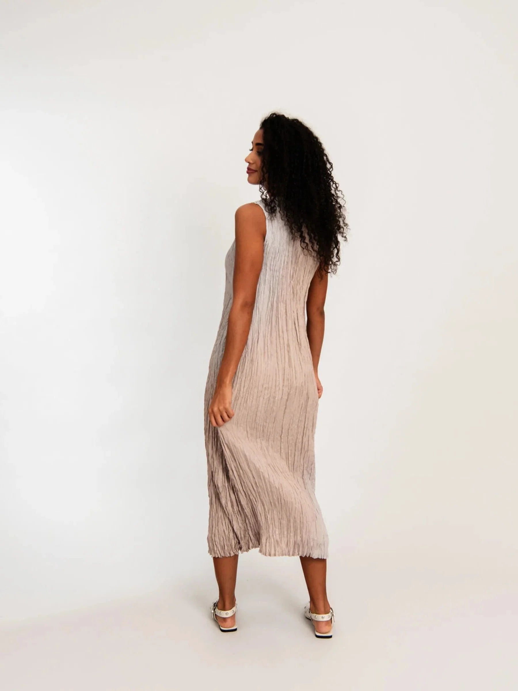 Alquema Havana dress and coat SILVER SAND