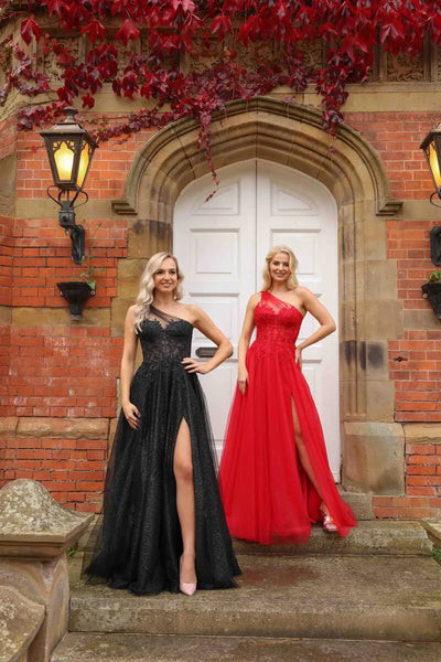 Hermione 1053 one shoulder tulle glitter skirt