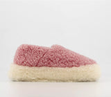 YOKO WOOL FULL SLIPPERS PINK