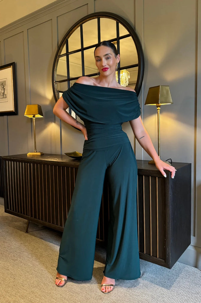 ATOM LABEL carbon jumpsuit long Forest Green